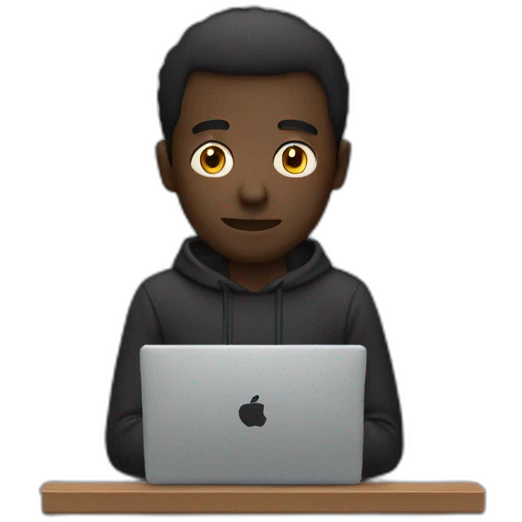 dark-man-behind-laptop emoji