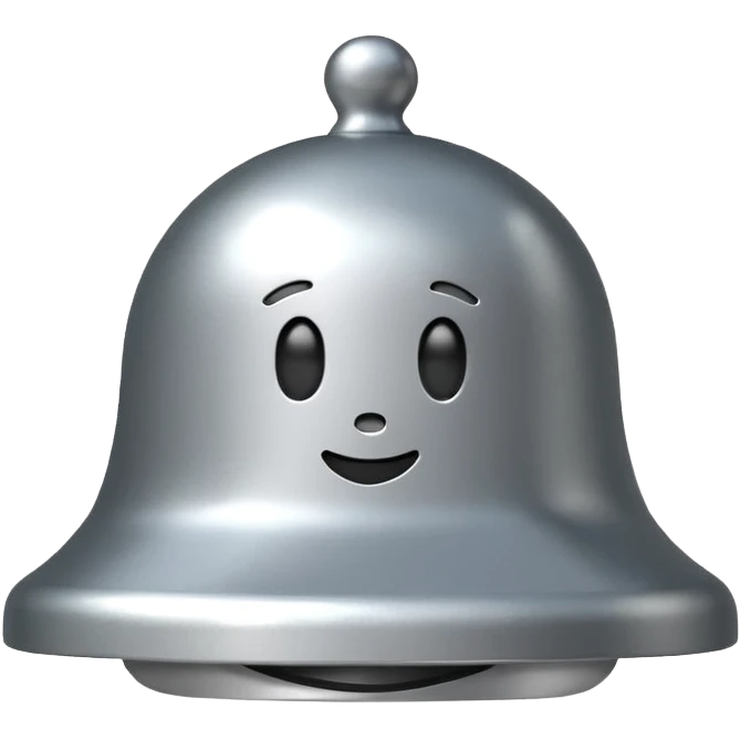 Notification bell silver emoji