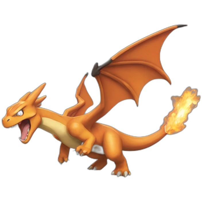 charizard roaring forwards emoji