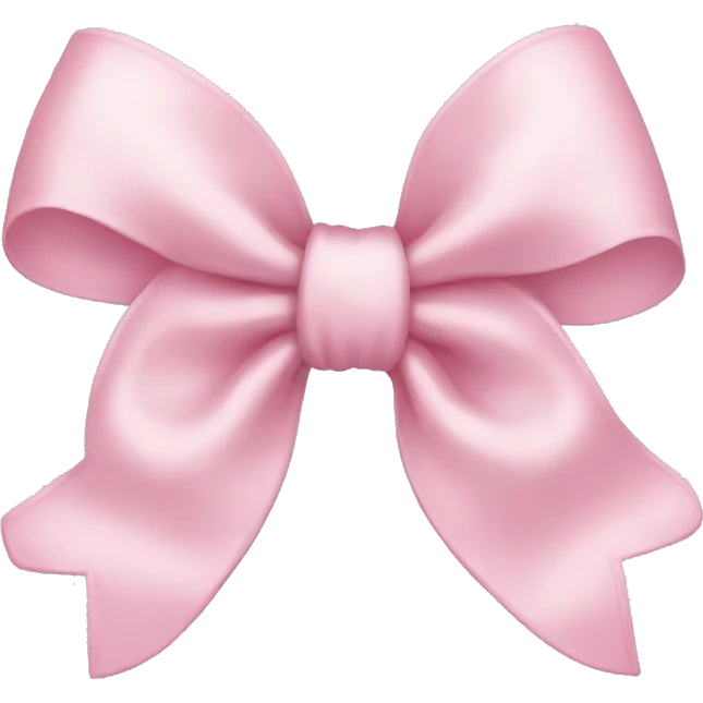 light pink bow emoji