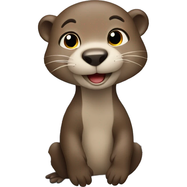 Otter traveling on airplane emoji