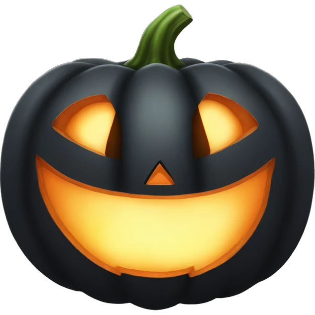Black jack o lantern emoji
