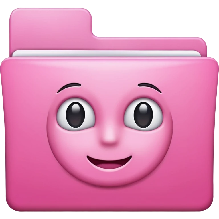 simple mix pink folder emoji