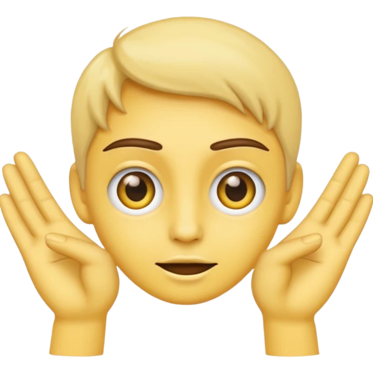 an emoji that with their hands make a gesture of my eyes are on you emoji