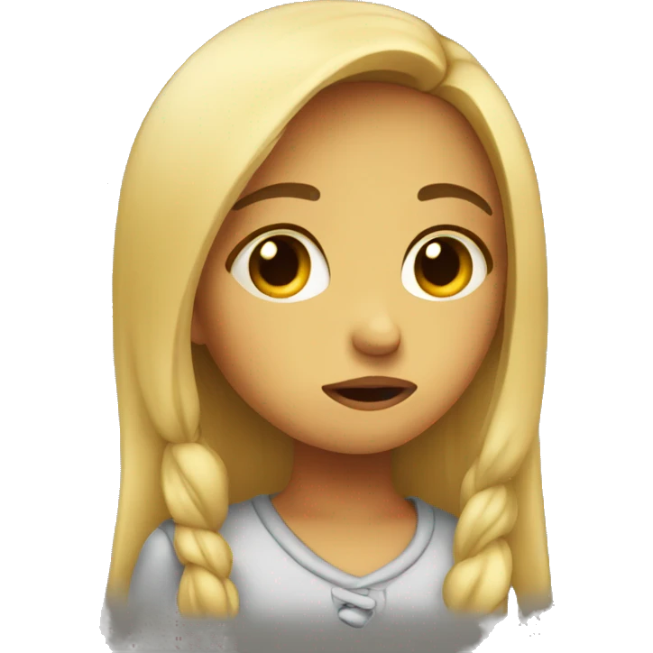 Girl sad  emoji
