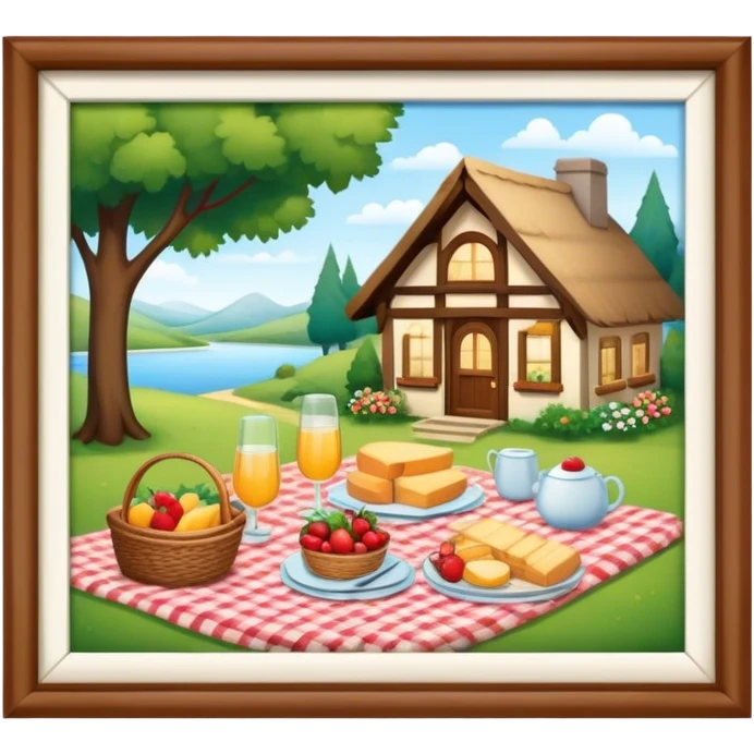 Cozy cottage Picnic emoji