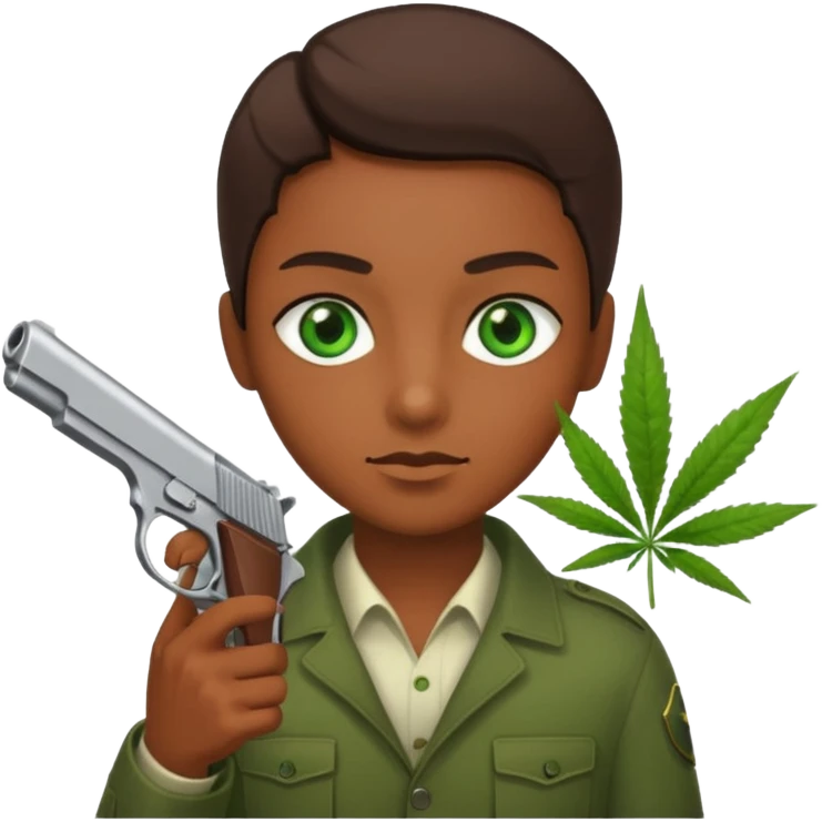 weed n guns emoji