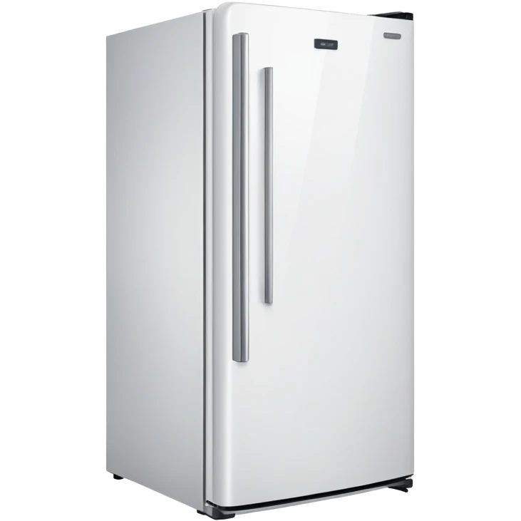 modern white fridge angled view emoji