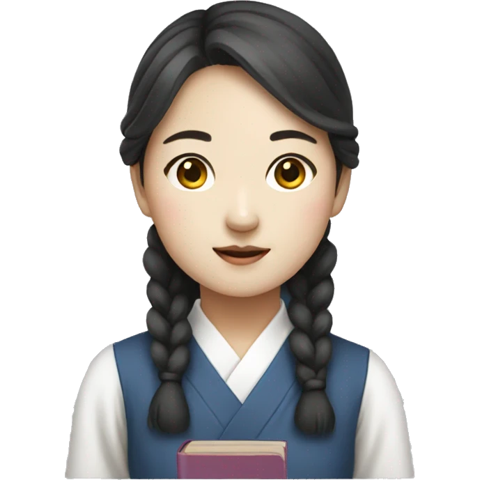 Korean hanbook girl emoji