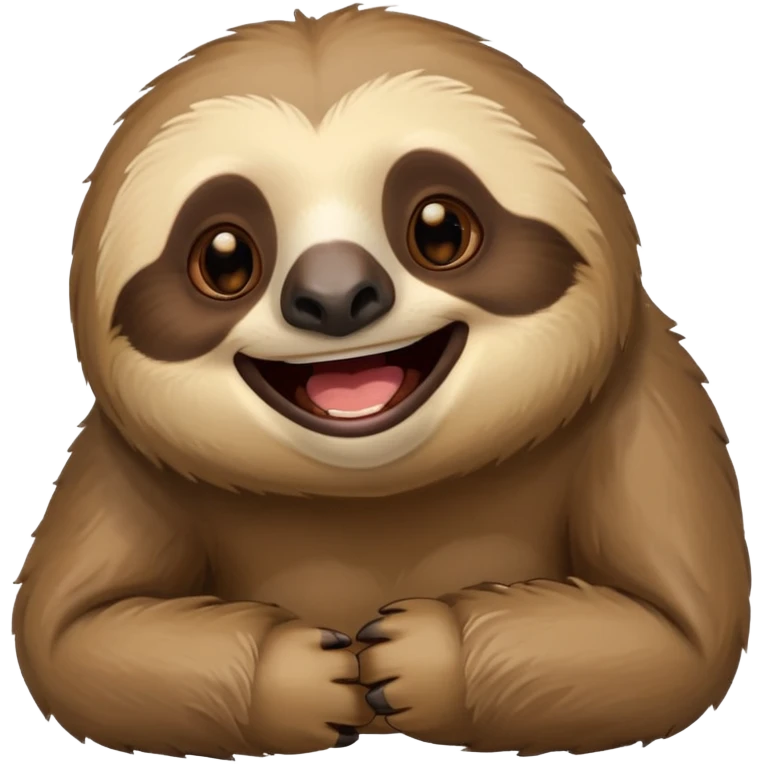 Perezoso que se esté riendo emoji