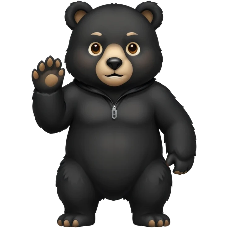 black bear emoji