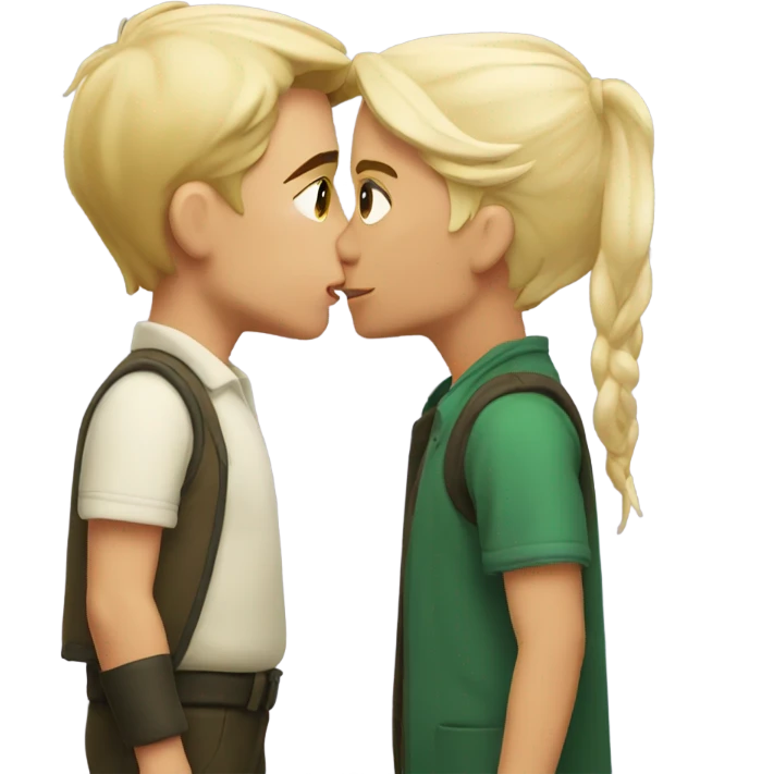 Draco kissing Draco emoji