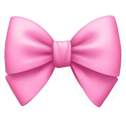 pink bow emoji