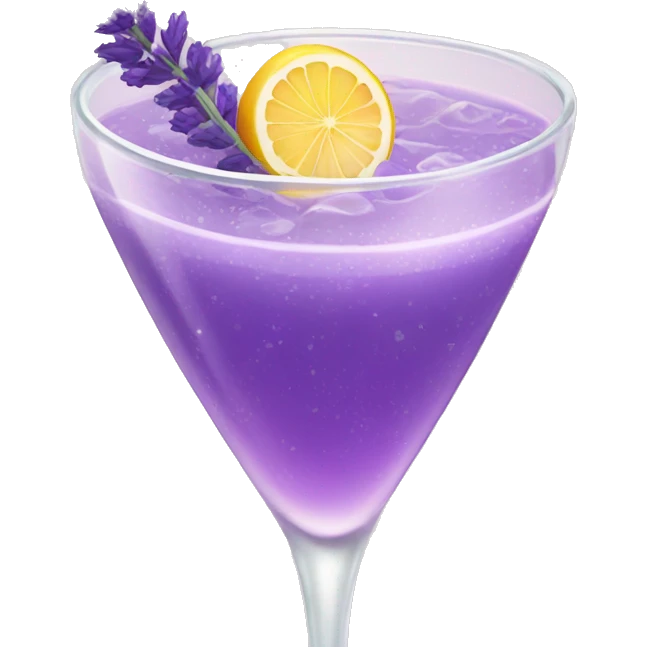 Lavender cocktail emoji
