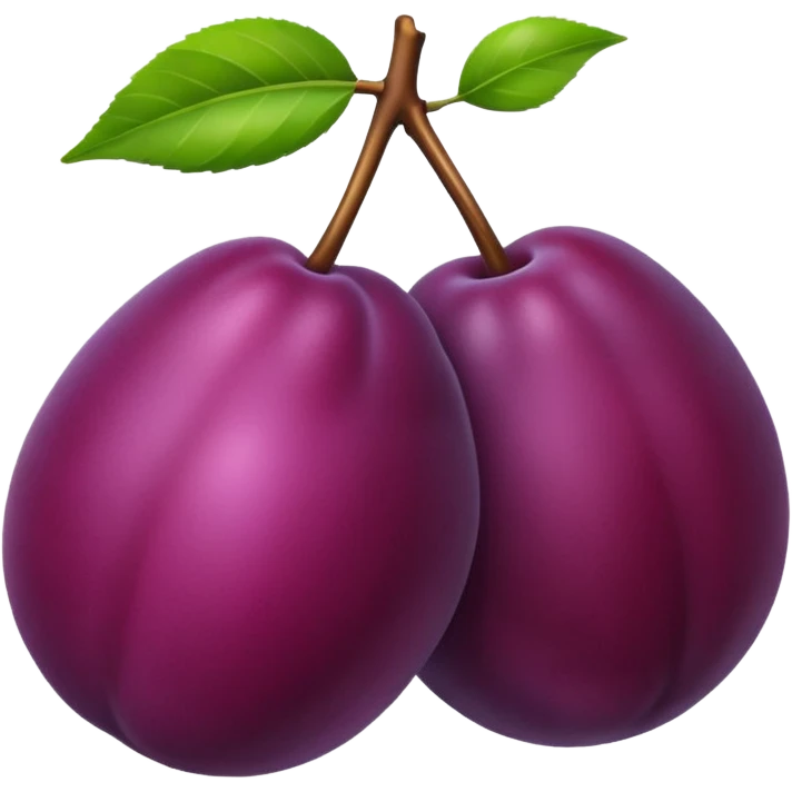 Plum emoji