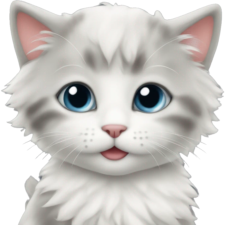 kitten with a ciaet emoji