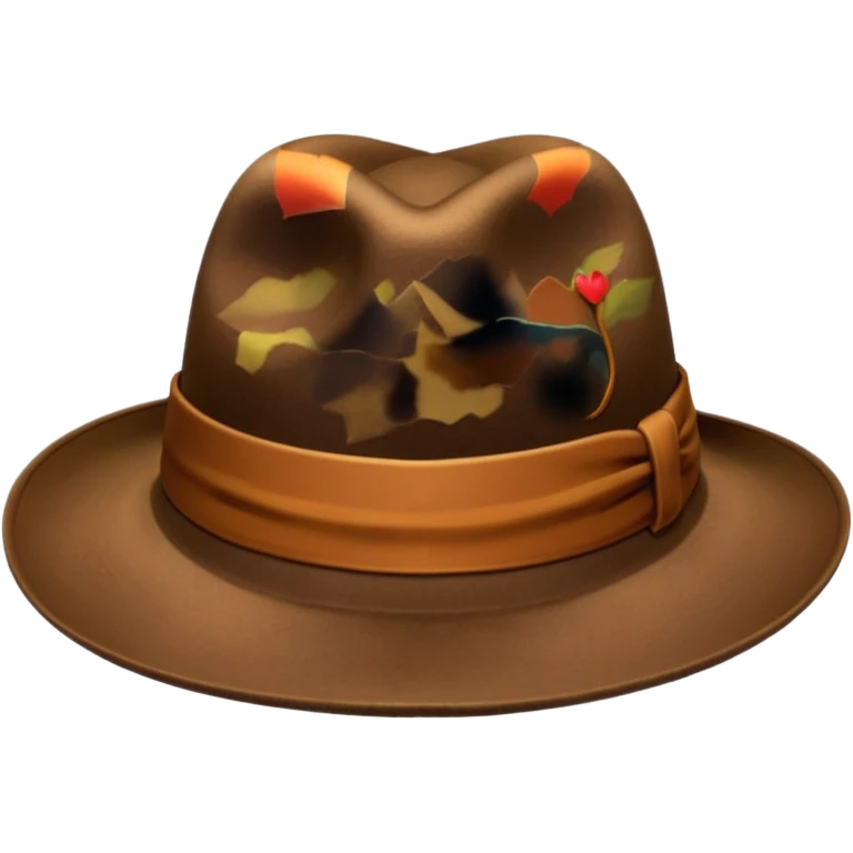brown hat emoji