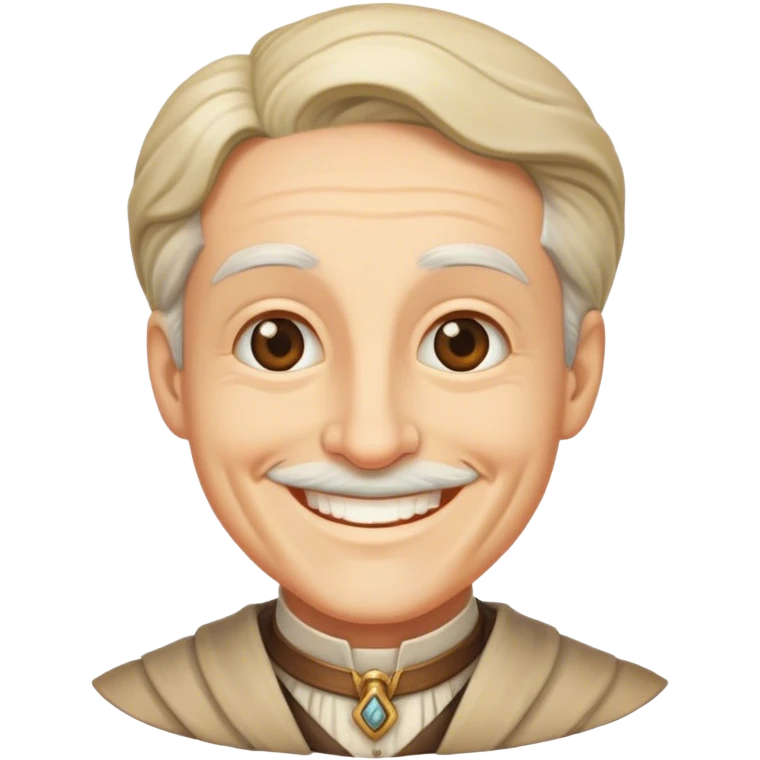 Antiquarian smiling emoji