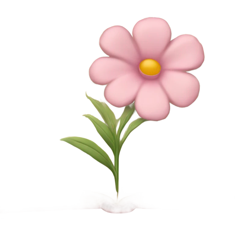 Beige Open book with light pink flower inside emoji