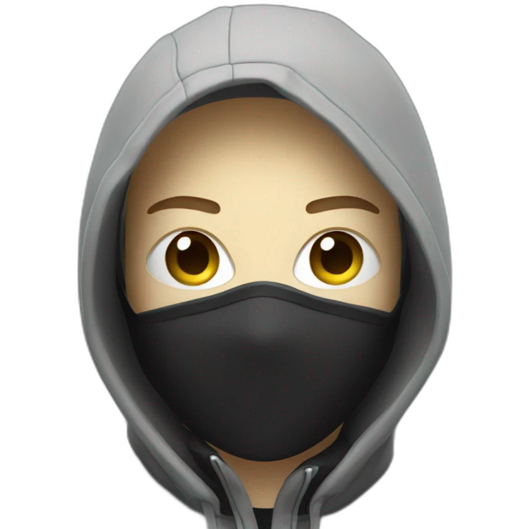 Alan walker with mask emoji