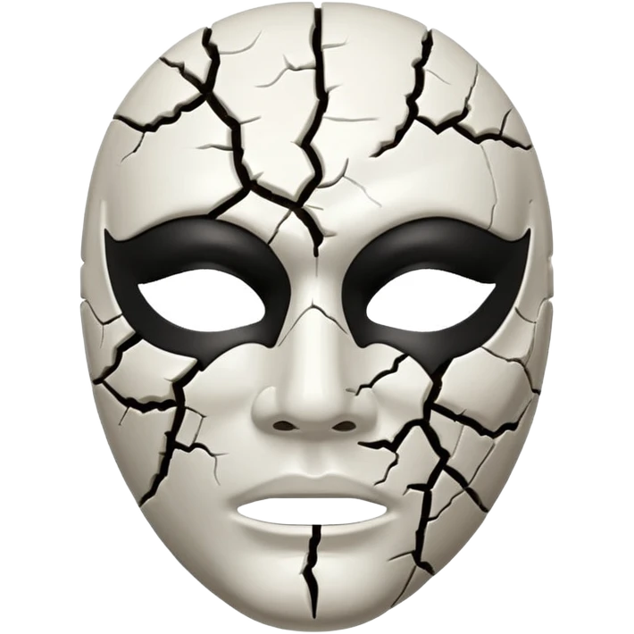Máscara rachada emoji