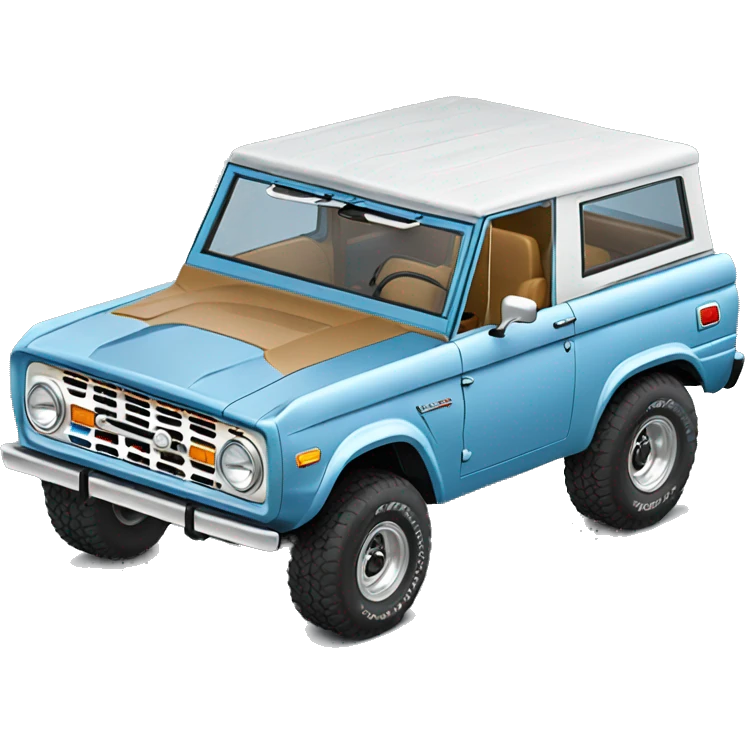 light blue 1976 bronco emoji