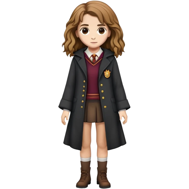 Hermione Granger full-body, cute stye emoji