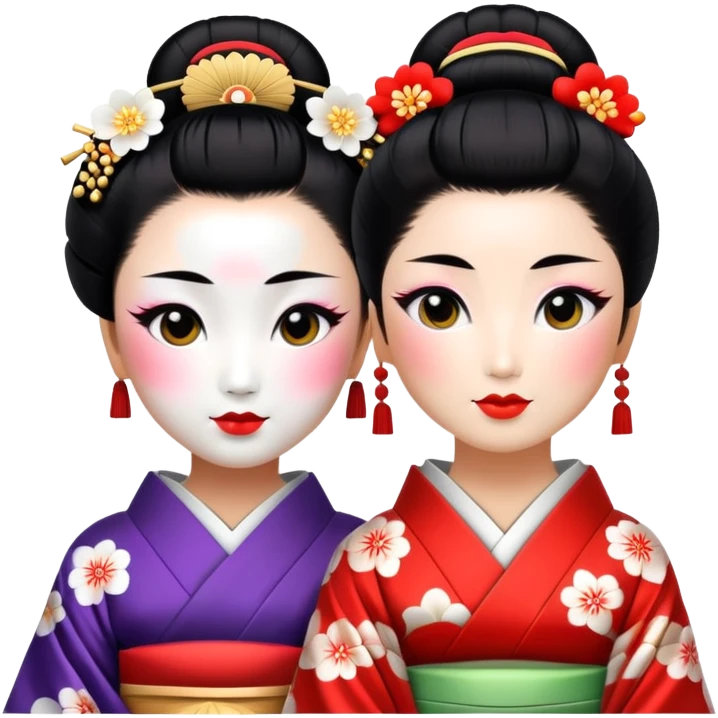 geisha et maiko in kyoto emoji