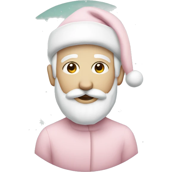 Pastel color Christmas emoji