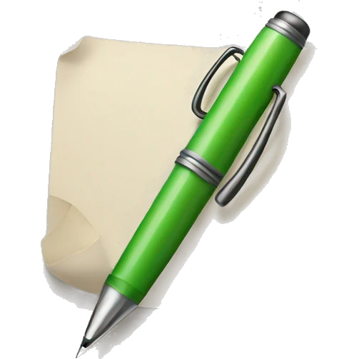 empty file with pen emoji