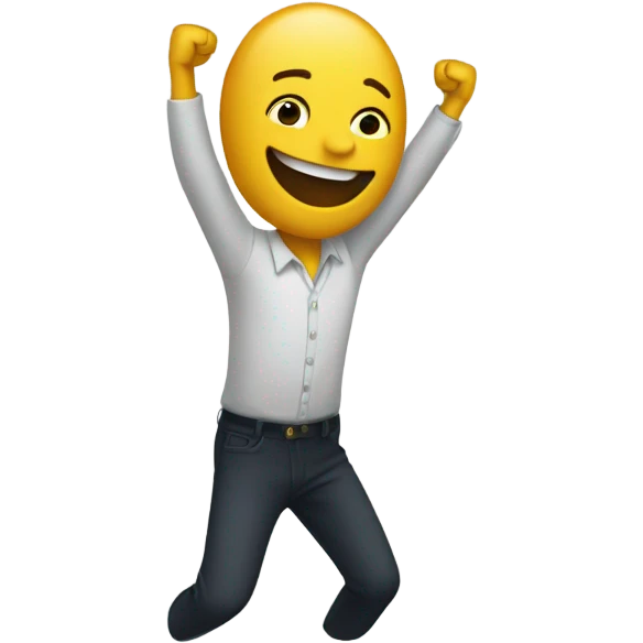 someone swinging their arms in the air dancing emoji