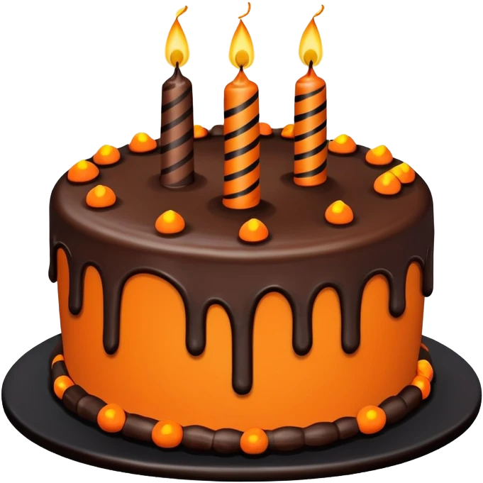 Halloween Birthday cake emoji