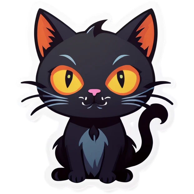 Scary kitty emoji