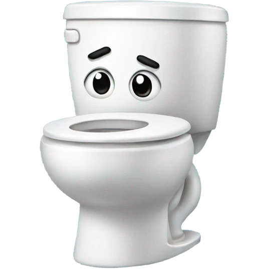 Toilet with face  emoji