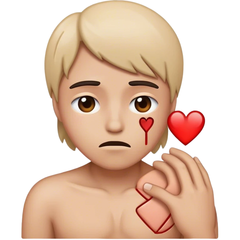 Human heart broken emoji