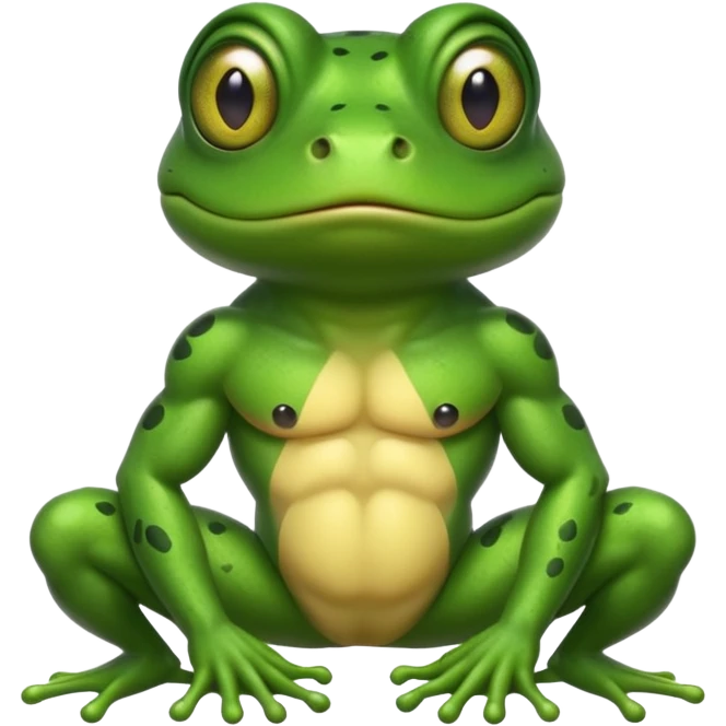 Jacked frog with pit vipers emoji