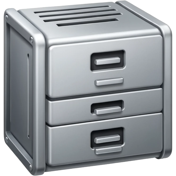 mac os compression archive icon, mechanical press emoji