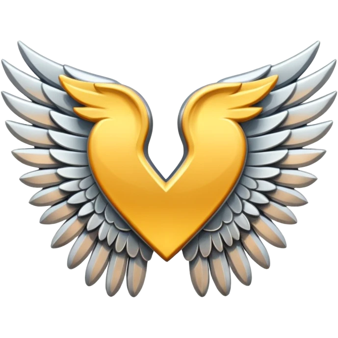 Add letter "K" between two wings emoji