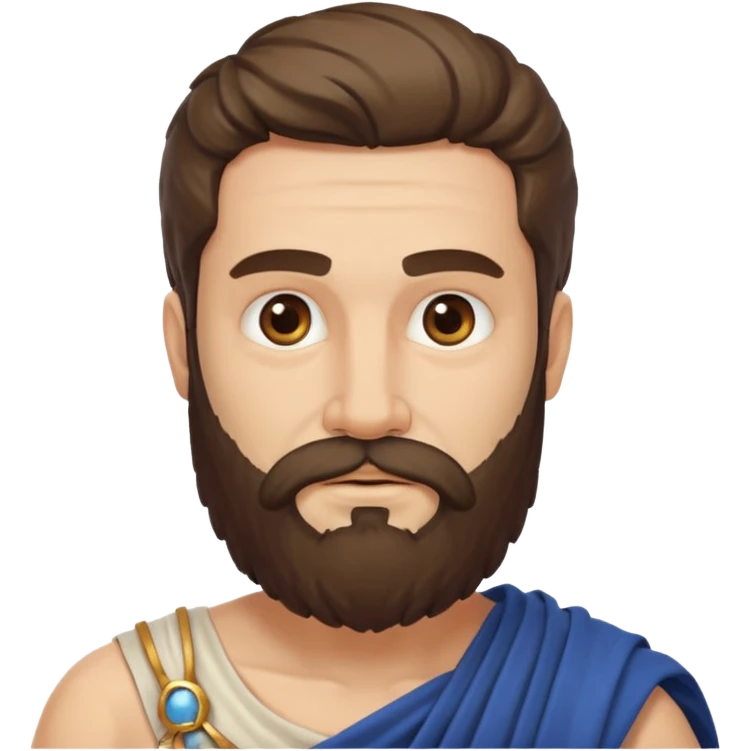 ancient greek man with beard emoji