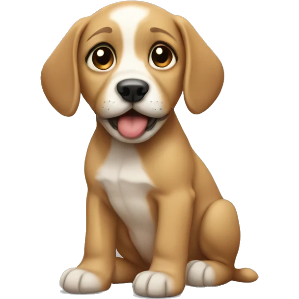 crying puppy emoji