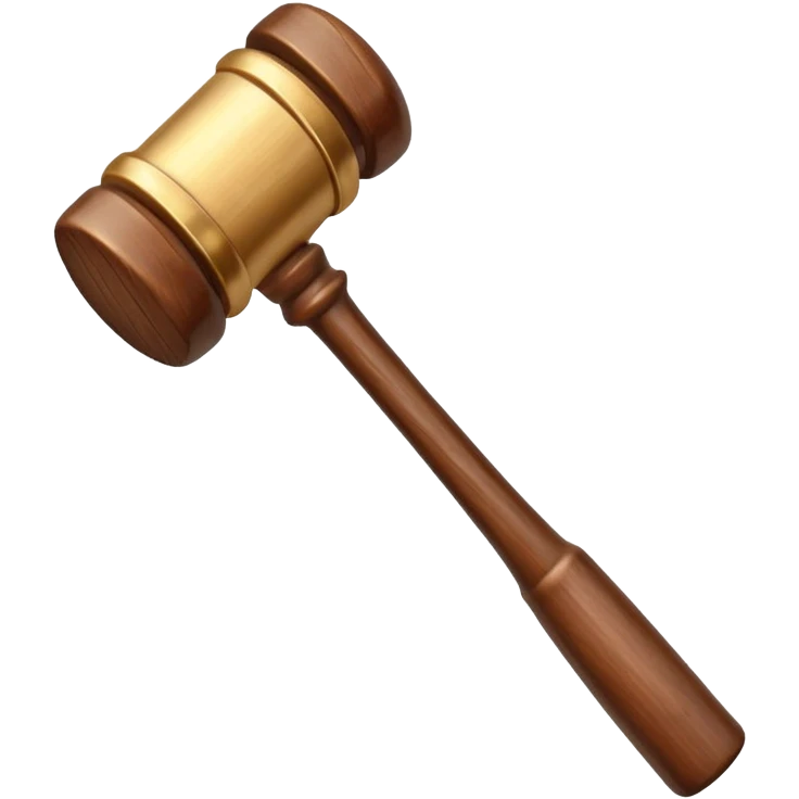 Auction hammer with bid emoji