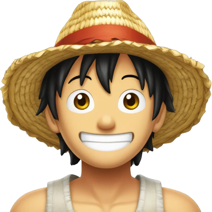 juste le chapeau de paille de luffy emoji