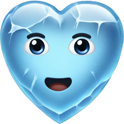 ice cube heart emoji