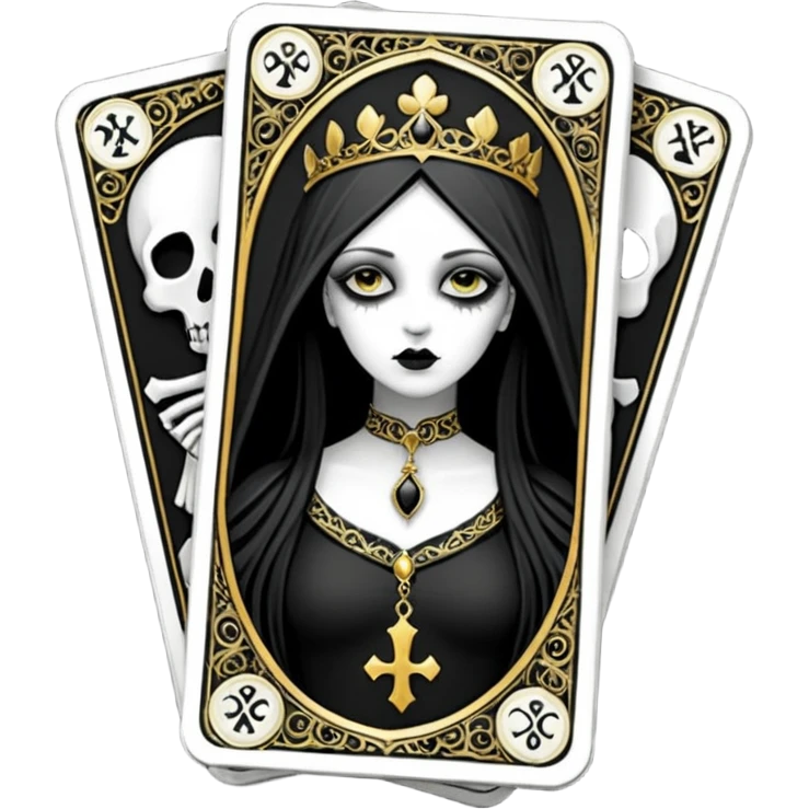 goth tarot deck emoji