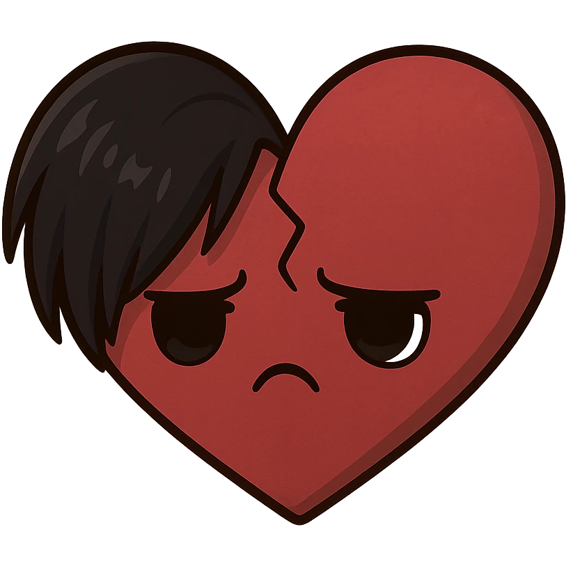 emo heart without background emoji