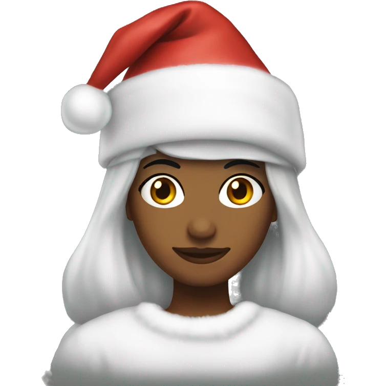 Navidad chica peli negra emoji