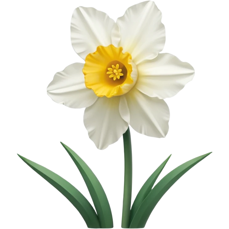 Narcissus flower emoji