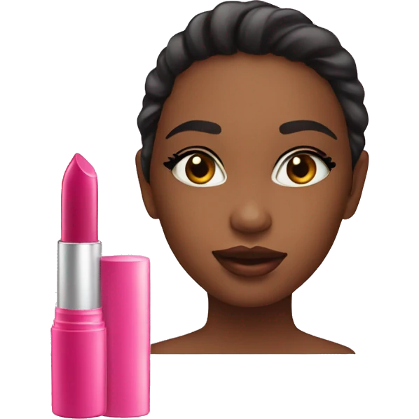 Lipgloss with girl emoji