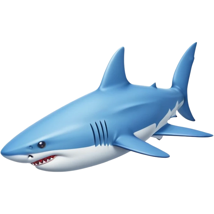Draw an shark with 3 legs and on his legs he has blue nike shoes emoji