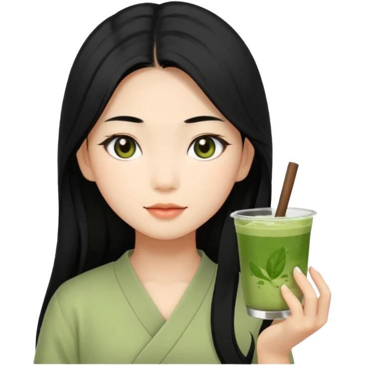 Matcha girl emoji